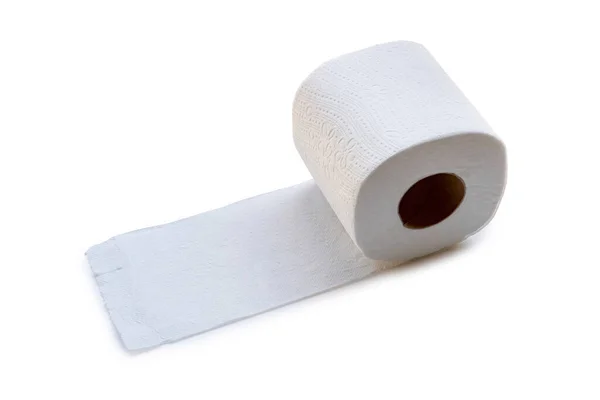 Egyetlen Tekercs Fehér Papír Vagy Szalvéta Használatra Készült Ben Vagy — Stock Fotó