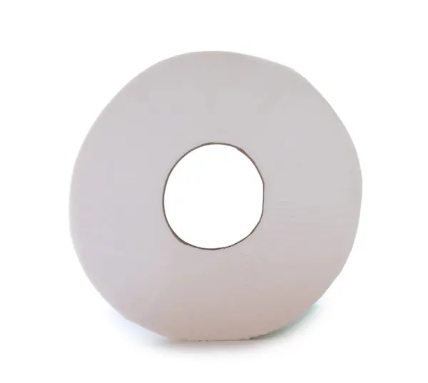 Rouleau Papier Soie Simple Pour Une Utilisation Dans Les Toilettes — Photo