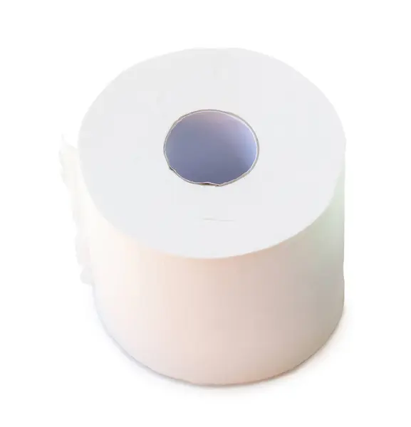 Seul Rouleau Papier Soie Blanc Serviette Préparé Pour Être Utilisé — Photo