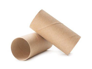 Üst veya çapraz şekilli doku çekirdeğinin ön görünümü kırpma yolu ile beyaz arkaplanda izole edilir.