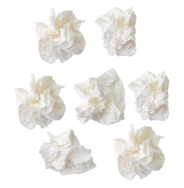 Üst görünüm kümesi png dosya biçiminde kırpma yolu ile izole edilmiş vida veya buruşmuş beyaz kağıt top