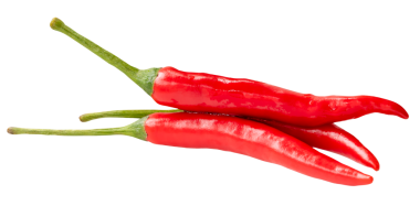 Yığınla taze kırmızı biber veya kırmızı biber üst görünümü png dosya biçiminde kırpma yolu ile izole edilir.