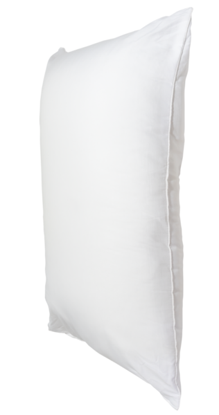 Otel veya otel odasında kullanım üstüne beyaz yastık png dosya biçiminde izole edilir, günlük hayatta rahat ve mutlu uyku kavramı