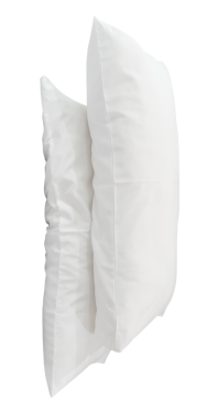 Kullanımdan sonra iki beyaz yastık png dosya biçiminde kırpma yolu ile izole edilir.