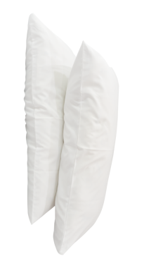 Kullanımdan sonra iki beyaz yastık png dosya biçiminde kırpma yolu ile izole edilir.