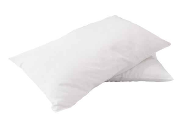 Kullanımdan sonra iki beyaz yastık png dosya biçiminde kırpma yolu ile izole edilir.