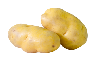 Yığındaki iki patates soğanı png dosya biçiminde kırpma yolu ile izole edilir.