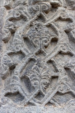 Erzurum Çifte Minare Madrasa Taş Karmaşık Oymalar ve Süslemeler. Yüksek kalite fotoğraf