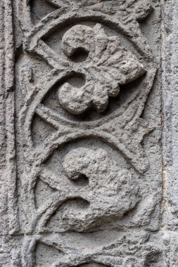 Erzurum Çifte Minare Madrasa Taş Karmaşık Oymalar ve Süslemeler. Yüksek kalite fotoğraf