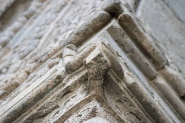 Erzurum Çifte Minare Madrasa Taş Karmaşık Oymalar ve Süslemeler. Yüksek kalite fotoğraf