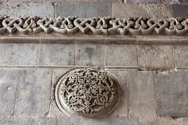 Erzurum Double Minaret Madrasa Stone Intricate Carvings Embellishments High Quality — Stock Photo, Image