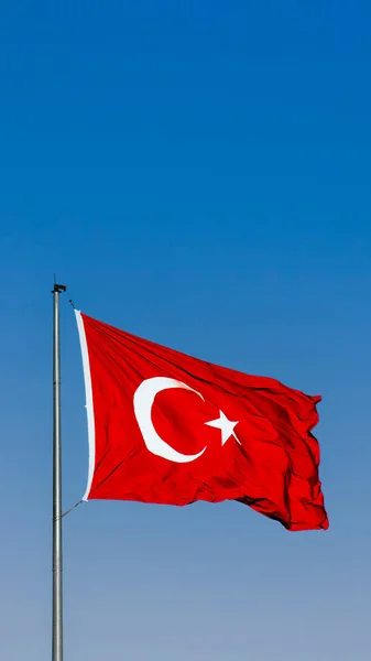 30O Dia Vitória Agosto Turquia Agustos Zafer Bayrami Fundo Bandeira — Fotografia de Stock