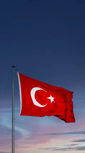 Agosto Día Victoria Turquía Agustos Zafer Bayrami Fondo Bandera Turca —  Fotos de Stock