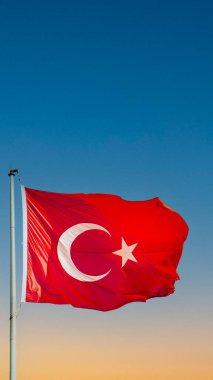 Türkiye Cumhuriyeti 'nin 29 Ekim' inin 100. yıldönümü kutlu olsun. Türkçe: 29 Ekim Cumhuriyet Bayrami kutlu olsun. Türk Bayrağı. Yüksek kalite fotoğraf