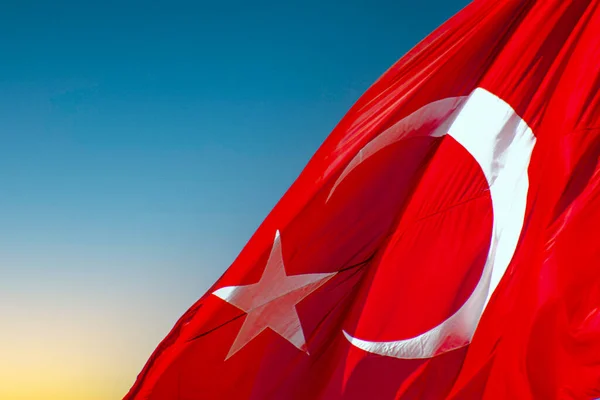 Святом 100 Річчя Турецької Республіки Турецька Тис Крон Прапор Туреччини — стокове фото
