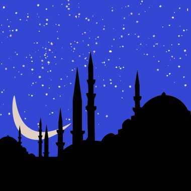Ramazan, Kandil, Laylat el Kadir ya da Kadir Gecesi temaları için mükemmel bir arkaplan vektörü..