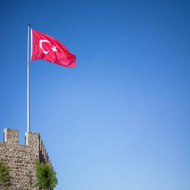 Türkiye 'nin 30 Ağustos' taki zafer günü veya 30 Ağustos zafer bayramı ve Türk bayrağı. Yüksek kalite fotoğraf