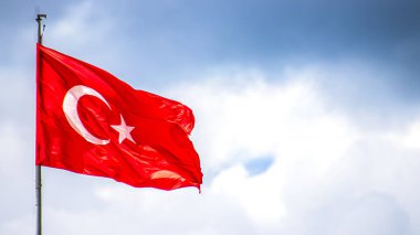 19 Mayıs Atatürk, Gençlik ve Spor Günü veya 19 Mayıs Atatürku Anma, Genclik ve Spor Bayrami arkaplanı ve Türk bayrağı.