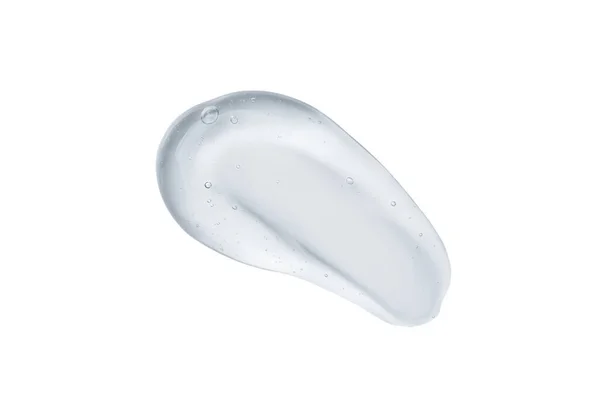 Serum Gel Swatch Isolated White Background Cosmetic Transparent Gel Serum — Zdjęcie stockowe