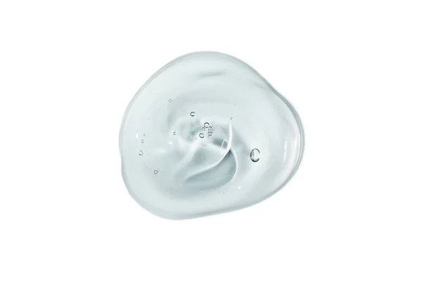 Serum Gel Swatch Isolated White Background Cosmetic Transparent Gel Serum — Fotografia de Stock
