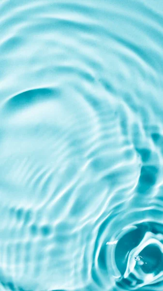 Blauwe Watergolf Achtergrond Bovenaanzicht Abstract Water Druppels Textuur Voor Ontwerp — Stockfoto