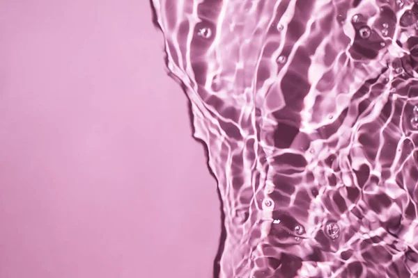 Rosafarbene Oberflächentextur Mit Spritzern Und Blasen Abstrakter Hintergrund Für Schönheitsprodukte — Stockfoto