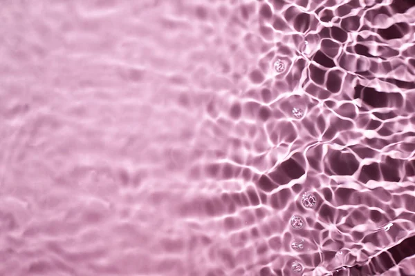 Rosafarbene Oberflächentextur Mit Spritzern Und Blasen Abstrakter Hintergrund Für Schönheitsprodukte — Stockfoto