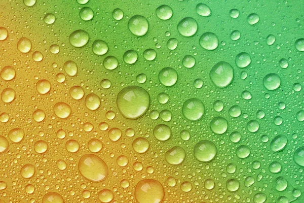 Water Drops Green Background Abstract Water Drops Texture — Stock Photo, Image