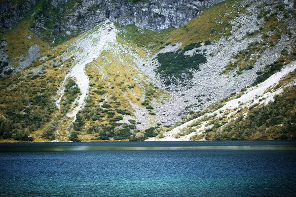 Lake Mountain Wallpaper Lake Poland Tatra National Park Scenic Postcard — Stock Photo, Image
