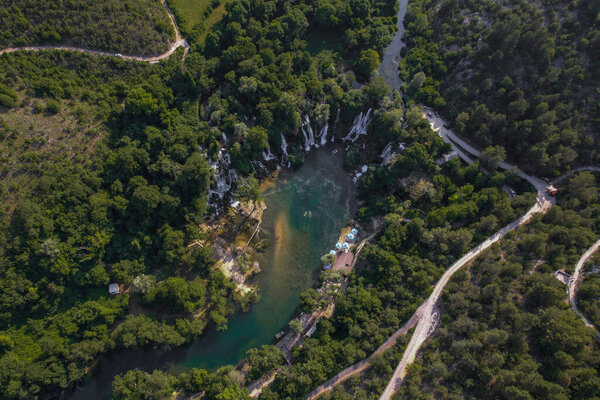 Bosnia Herzegovina Kravica Waterfalls Vicinity Mostar Stock Picture