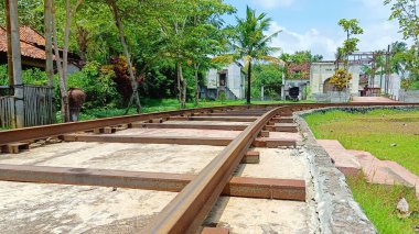 Sleman Regency, Yogyakarta, Endonezya - Kasım 2022: Antik Demiryolu Gamplong Stüdyosu Alam