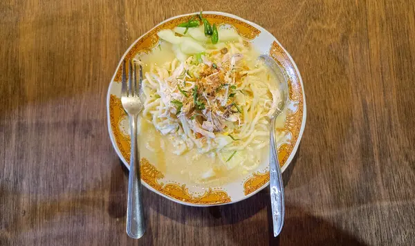 stock image delicious traditional Javanese noodles with creamy soup