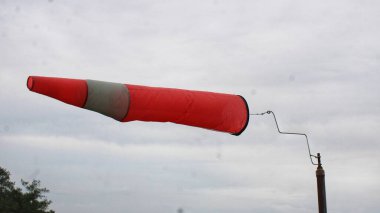 close up windsock as a wind direction indicator clipart