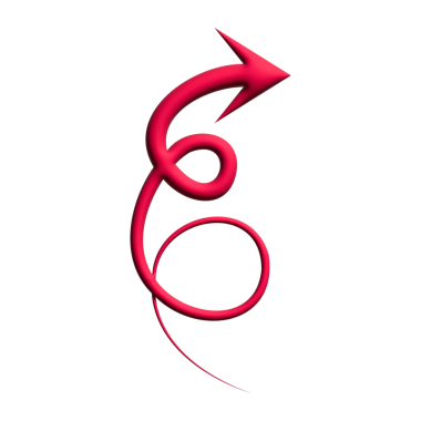 3B ok veya yön simgesini kırmızı renkte şişir