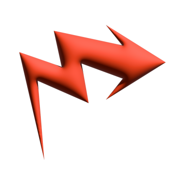 Okun 3B illüstrasyonunu veya turuncu renkli yön simgesini şişir