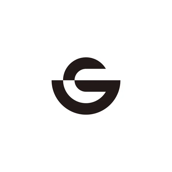 Geometrik Sembolü Basit Logo Vektörü — Stok Vektör