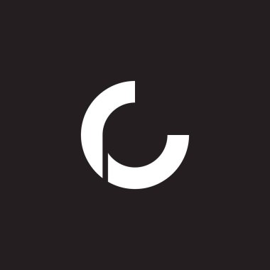 RG Gr G ana hattı, eğri geometrik sembol basit logo vektörü