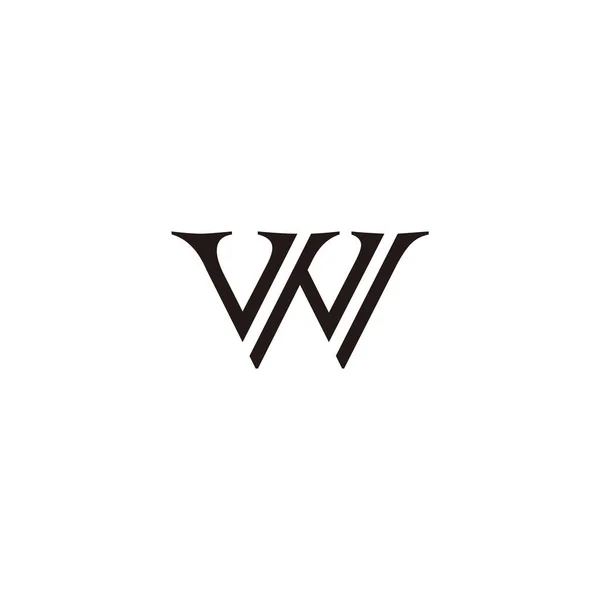 Letter Lijnen Geometrisch Symbool Eenvoudige Logo Vector — Stockvector