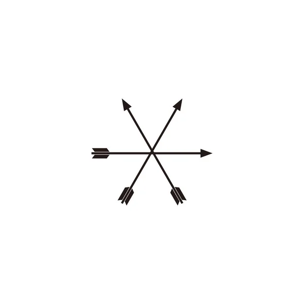 Βέλη Γεωμετρικό Σύμβολο Απλό Διάνυσμα Λογότυπο — Διανυσματικό Αρχείο