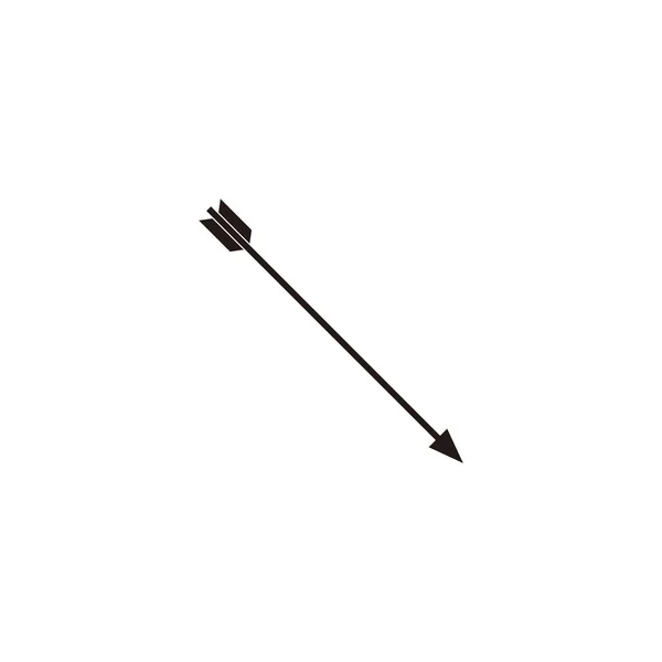 Arrow Geometric Symbol Simple Logo Vector — Stock Vector