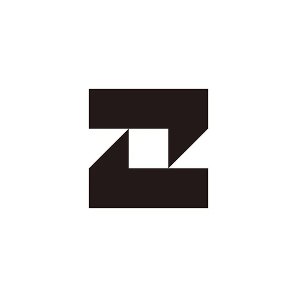 Геометрический Символ Точки Буквы Простой Вектор Логотипа — стоковый вектор