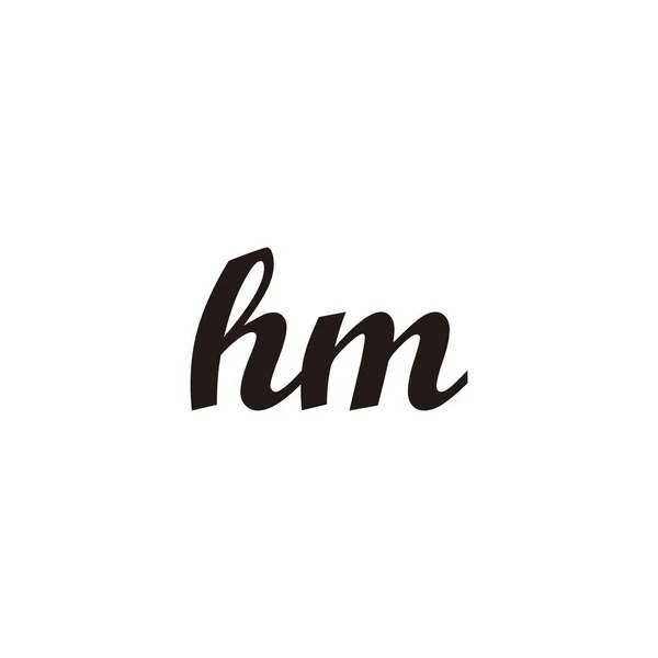Lettera Collegare Simbolo Geometrico Semplice Vettore Logo — Vettoriale Stock
