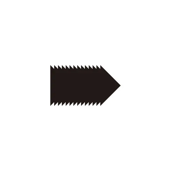 Riktning Pekare Papper Geometrisk Symbol Enkel Logotyp Vektor — Stock vektor