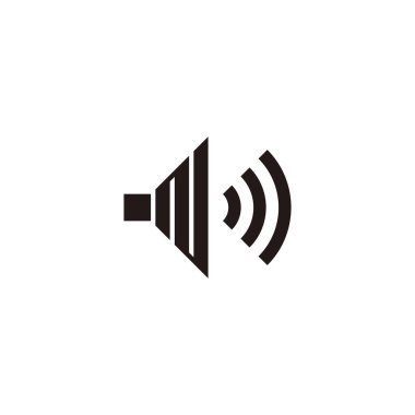 N harfi ses, dalga geometrik sembolü basit logo vektörü