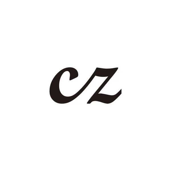 Letter Connect Geometric Symbol Simple Logo Vector — 图库矢量图片