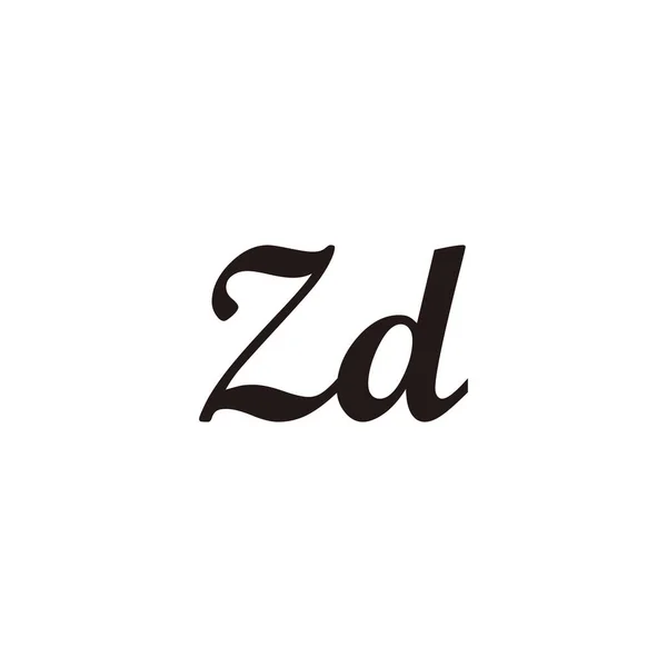 Letter Connect Geometrisk Symbol Enkel Logotyp Vektor — Stock vektor