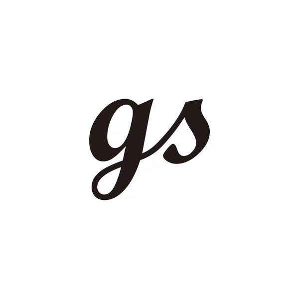 Litery Łączą Symbol Geometryczny Prosty Wektor Logo — Wektor stockowy