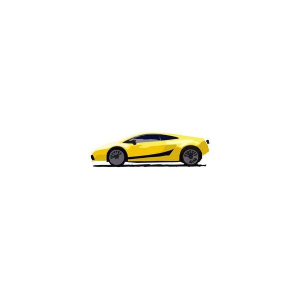 Voiture Lamborghini Illustration Symbole Géométrique Simple Logo Vecteur — Image vectorielle