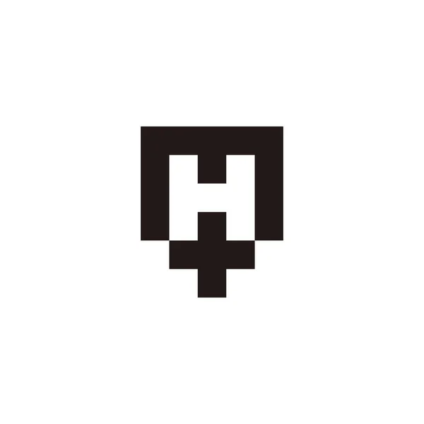 Letter Square Geometric Symbol Simple Logo Vector —  Vetores de Stock