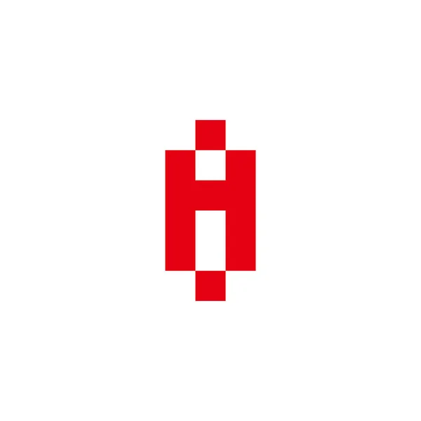 Carta Quadrados Símbolo Logotipo Simples Vetor —  Vetores de Stock